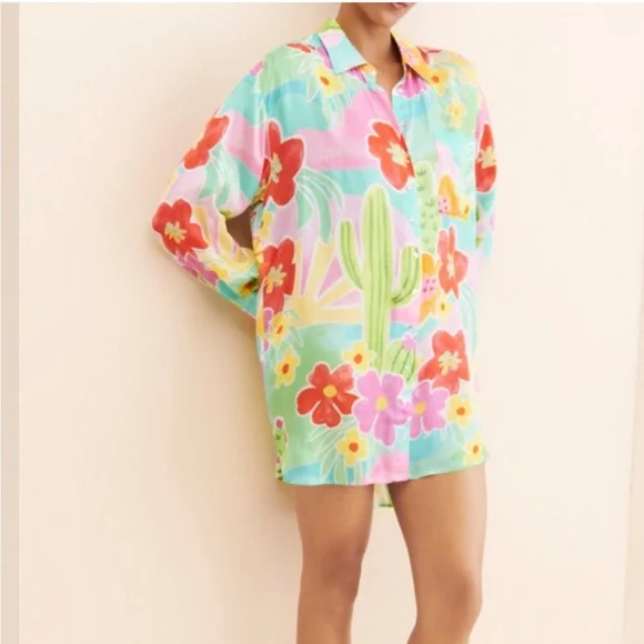 Spell Margo Hour Shirt Dress - Picture 2 of 16